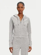 Bluzy damskie - Juicy Couture Bluza Madison JCWA122001 Szary Slim Fit - miniaturka - grafika 1