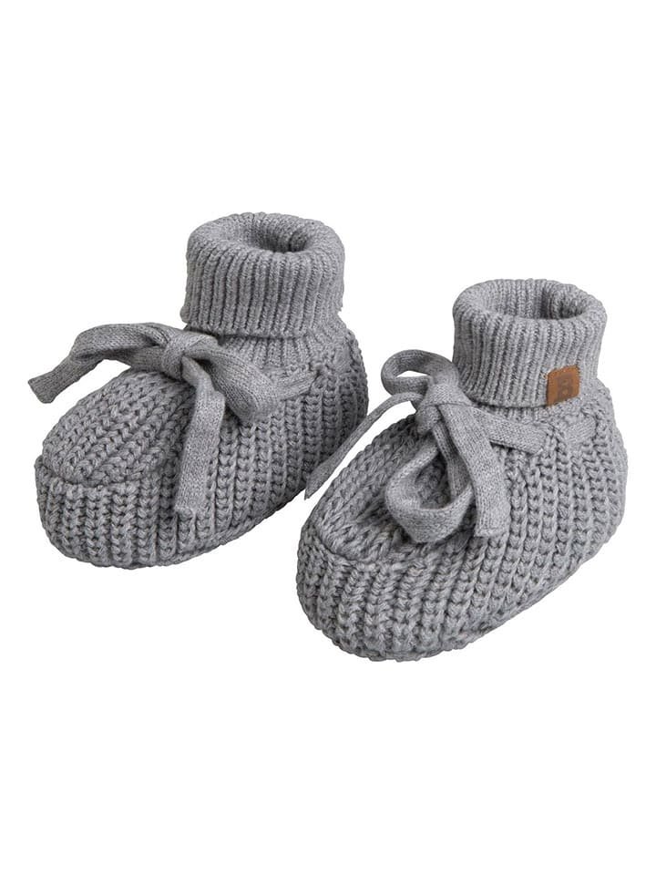 Baby's Only Dzianinowe buty niemowlęce w kolorze szarym