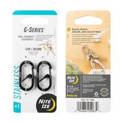 Sprzęt wspinaczkowy - Nite Ize - G-Series #1 - 2 Pack - Black - GS1-01-2R6 - miniaturka - grafika 1