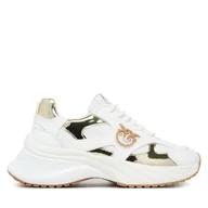 Sneakersy damskie - Sneakersy PINKO Ariel 15 SS0067E022 Biały - miniaturka - grafika 1