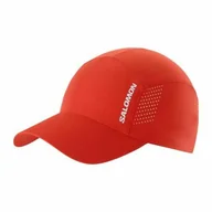 Czapki i chusty sportowe damskie - Czapka Salomon Cross Cap Fiery Red - miniaturka - grafika 1