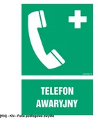 Tablice BHP - TD Systems GI006 - Telefon awaryjny 700x1050 - miniaturka - grafika 1