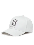 Czapki i chusty sportowe męskie - Armani Exchange Czapka z daszkiem XM000811 AF13343 U0009 Biały - miniaturka - grafika 1