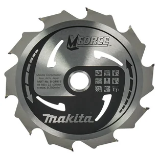 Makita B-31918 piła tarczowa do cięcia drewna 165x20 10 zębów T.C.T. M-Force - Tarcze do pił - miniaturka - grafika 1