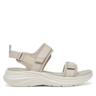 Sandały damskie - Sandały Skechers Vapor Foam-Laidback Moments 120009/NTAQ Beżowy - miniaturka - grafika 1