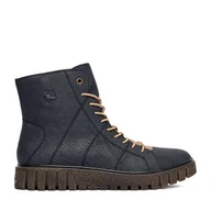 Botki damskie - Trzewiki Rieker CEO-Y3420-14 Granatowy - miniaturka - grafika 1