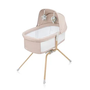 Łóżeczko Niemowlęce z Funkcją Kołyski Lionelo Malin Evo Beige Natural - Łóżeczka i kojce - miniaturka - grafika 1