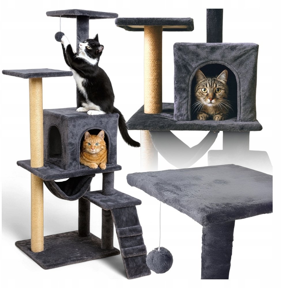 DRAPAK DLA KOTA LEGOWISKO DOMEK 125CM KANZA