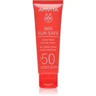 Kremy do twarzy - Apivita Bee Sun Safe Hydra Fresh Żel-krem do twarzy Spf50 50 ml - miniaturka - grafika 1