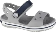 Buty dla dziewczynek - Crocs Crocs Crocband Sandal Kids 12856-01U szary 19/20 - miniaturka - grafika 1