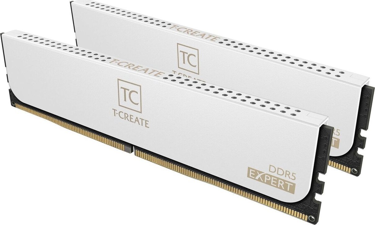 Team Group DDR5 - 32GB - 6400 - CL - 32 2x 16 GB dual kit, RAM Kolor: BIAŁY, CTCWD532G6400HC32ADC01, AMD EXPO CTCWD532G6400HC32ADC01