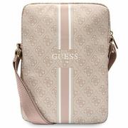 Torby na laptopy - Guess Torba GUTB10P4RPSP 10" różowy/pink 4G Stripes Tablet Bag - miniaturka - grafika 1