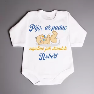 Piję, aż padnę zupełnie jak wujek - body niemowlęce - Body dla niemowląt - miniaturka - grafika 1