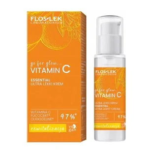FLOSLEK Go For Glow Vitamin C Ultra lekki krem na dzień i na noc, 30ml - Kremy do twarzy - miniaturka - grafika 1