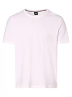 Piżamy męskie - BOSS - Męska koszulka od piżamy, biały - miniaturka - grafika 1