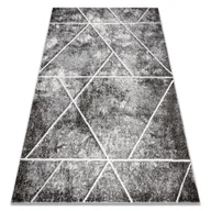 Dywany - Dywan MATEO 8031/644 Nowoczesny, geometryczny, trójkąty - strukturalny szary 240x330 cm - miniaturka - grafika 1