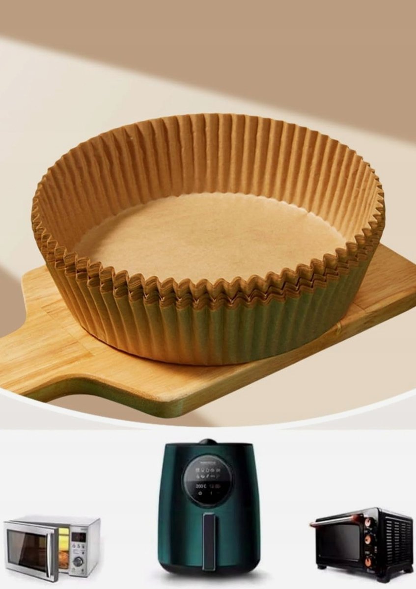PAPIER 100 SZTUK OKRĄGŁY 16CM DO PIECZENIA JEDNORAZOWY NIEPRZYWIERAJĄCY