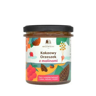 Kakaowy Orzeszek z malinami - pasta orzechowa / krem czekoladowy / Bartnik Mazowiecki - Słodkie kremy i masła - miniaturka - grafika 1