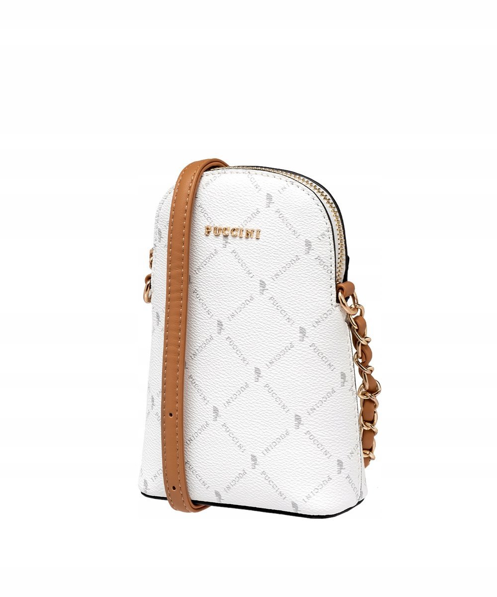 Torebka Mini Mała Damska Listonoszka Crossbody PUCCINI Biała BLXP0041T-0