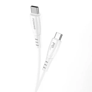 Kabel USB-C do USB-C Foneng X73, 60W, 1m (biały) - Kable - miniaturka - grafika 1