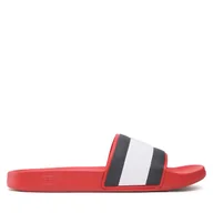 Klapki i japonki męskie - Klapki Tommy Hilfiger Rubber Th Flag Pool Slide FM0FM04263 Czerwony - miniaturka - grafika 1