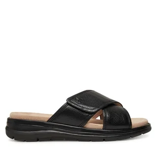 Klapki Caprice 9-27207-44 Czarny - Klapki i japonki damskie - miniaturka - grafika 1