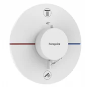 Baterie podtynkowe - HANSGROHE 15556700 ShowerSelect Comfort S Bateria termostatyczna, podtynkowa do 2 odbiorników ze zintegrowanym systemem zabezpieczającym zgodnie z EN 1717 Biały Matowy - miniaturka - grafika 1