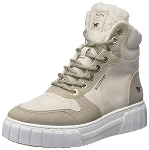 MUSTANG Damskie buty typu sneaker 1446-602, Ivory, rozmiar 38 UE - Moda i Uroda OUTLET - miniaturka - grafika 1