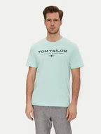 Koszulki męskie - Tom Tailor T-Shirt 1045773 Zielony Regular Fit - miniaturka - grafika 1