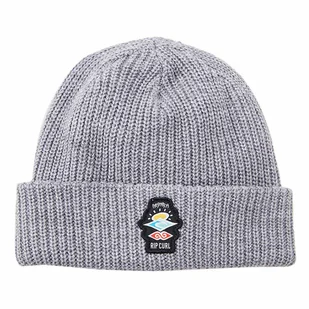 Męska Czapka zimowa RIP CURL ICONS REG BEANIE CBNBJ9_80 – Szary - Czapki męskie - miniaturka - grafika 1