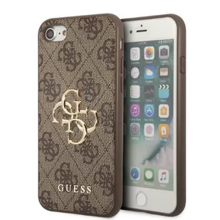 Guess GUHCI84GMGBR iPhone 7/8/SE 2020/2022 brązowy/brown hardcase 4G Big Metal Logo - Etui i futerały do telefonów - miniaturka - grafika 1