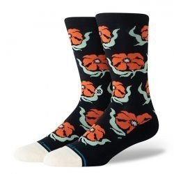 Skarpety Stance Broadcast Floral Crew – kolor Czarny/Kwiaty