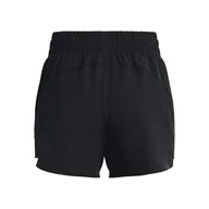 Spodenki damskie - Damskie Spodenki UNDER ARMOUR FLEX WOVEN SHORT 3IN 1376935-001 – Czarny - miniaturka - grafika 1