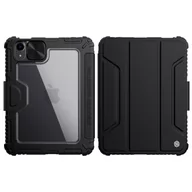Etui do tabletów - Nillkin Nillkin Bumper Leather Case Pro pancerne etui Smart Cover z osłoną na aparat i podstawką iPad mini 2021 czarny - miniaturka - grafika 1