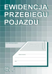 Michalczyk&Prokop Ewidencja przebiegu pojazdu dla celów podatku od towarów i usług A5 (V60) - Druki akcydensowe - miniaturka - grafika 1