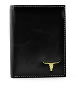 Portfele - WILD BUFFALO skórzany porfel męski na RM-06-BAW czarny - miniaturka - grafika 1