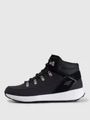 Buty zimowe męskie - 4F Buty przejściowe TUNDRA skórzane męskie - czarne 46 - miniaturka - grafika 1