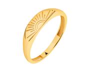 Sygnety - Złoty pierścionek - sygnet - Słońce - miniaturka - grafika 1