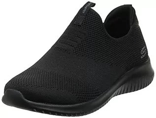 Trampki damskie - Skechers Damskie trampki Ultra Flex-First Take-12837 Slip On Sneaker, czarny - Czarny Black Bbk - 37.5 EU - grafika 1