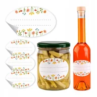 Pojemniki kuchenne - 10szt ETYKIETY naklejki samoprzylepne na przetwory słoiczki słoiki butelki - miniaturka - grafika 1