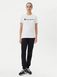 Champion T-Shirt 118090 Biały Slim Fit - Koszulki i topy damskie - miniaturka - grafika 1