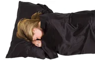 Śpiwory - Śpiwór torba Lifeventure Silk Ultimate Sleeping Bag Liner prostokątny black - miniaturka - grafika 1