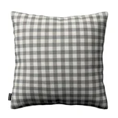 Poszewki na poduszki - Dekoria Poszewka Kinga na poduszkę szaro biała kratka 1,5x1,5cm) 60 × 60 cm Quadro 105-136-11 - miniaturka - grafika 1