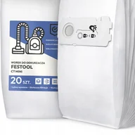 Worki do odkurzaczy - 20x Worek do Odkurzacza Festool Ct Mini Syntetyczny Mikrowłókna Worki G9-W - miniaturka - grafika 1