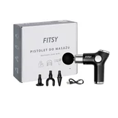 Akcesoria do masażu - Fitsy, Pistolet do masażu, mini, czarny - miniaturka - grafika 1