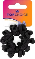 Ozdoby do włosów - TOP CHOICE Gumka frotka do włosów - czarna (20582) - miniaturka - grafika 1