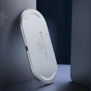 Baseus Simple 2w1 ładowarka bezprzewodowa Qi do telefonu i słuchawek AirPods 15W biały (WXJK-02) - Ładowarki do telefonów - miniaturka - grafika 15