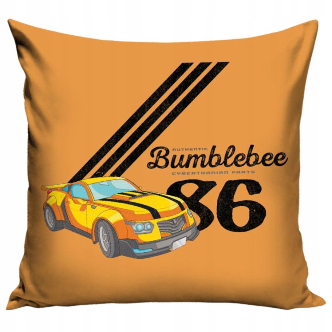 Poduszka Transformers z Motywem Bumblebee i Autem Ozdobna do Pokoju