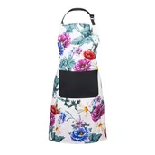 Fartuchy i rękawice kuchenne - Fartuch kuchenny 70 x 80 cm kwiaty polskie - miniaturka - grafika 1