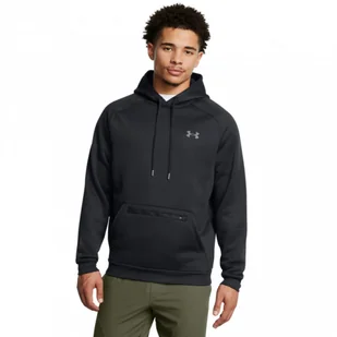 Męska bluza treningowa z kapturem Under Armour UA Armour Fleece Pro Kanga Hd - czarna - UNDER ARMOUR - Bluzy sportowe męskie - miniaturka - grafika 1